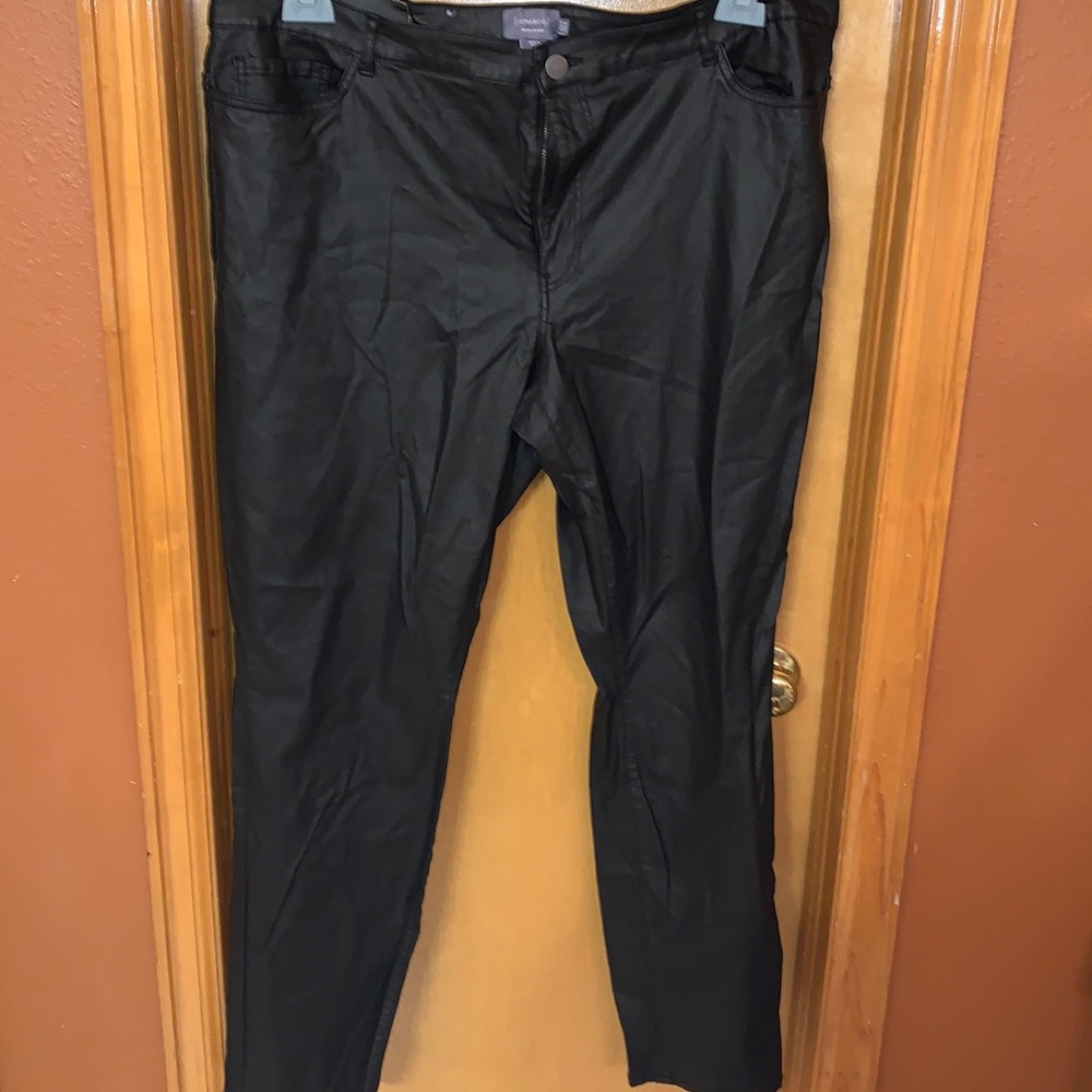 Black Pleather “Jeans”